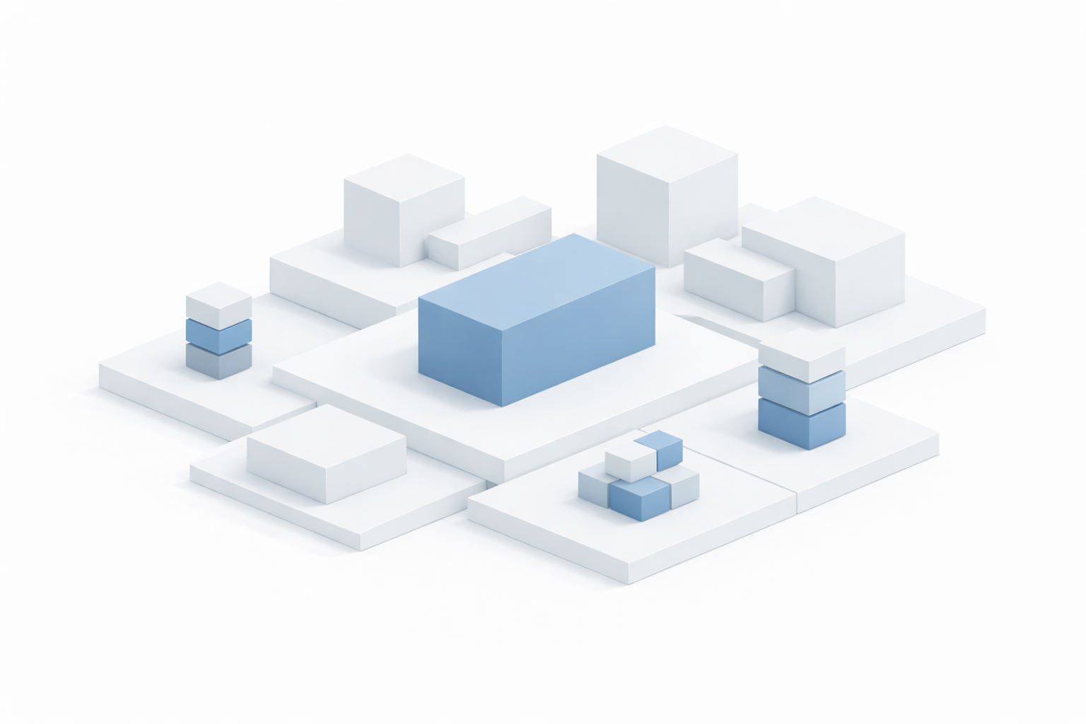 Start Here 1 Abstract illustration representing structured AI systems and decision architecture